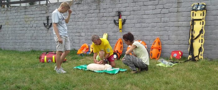 Dzień z ekologią na przystani szkwał w Koźlu.