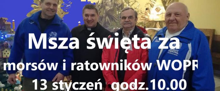 Msza  święta za morsów i ratowników WOPR